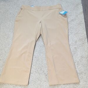 Women's Tan Boot Cut Pants